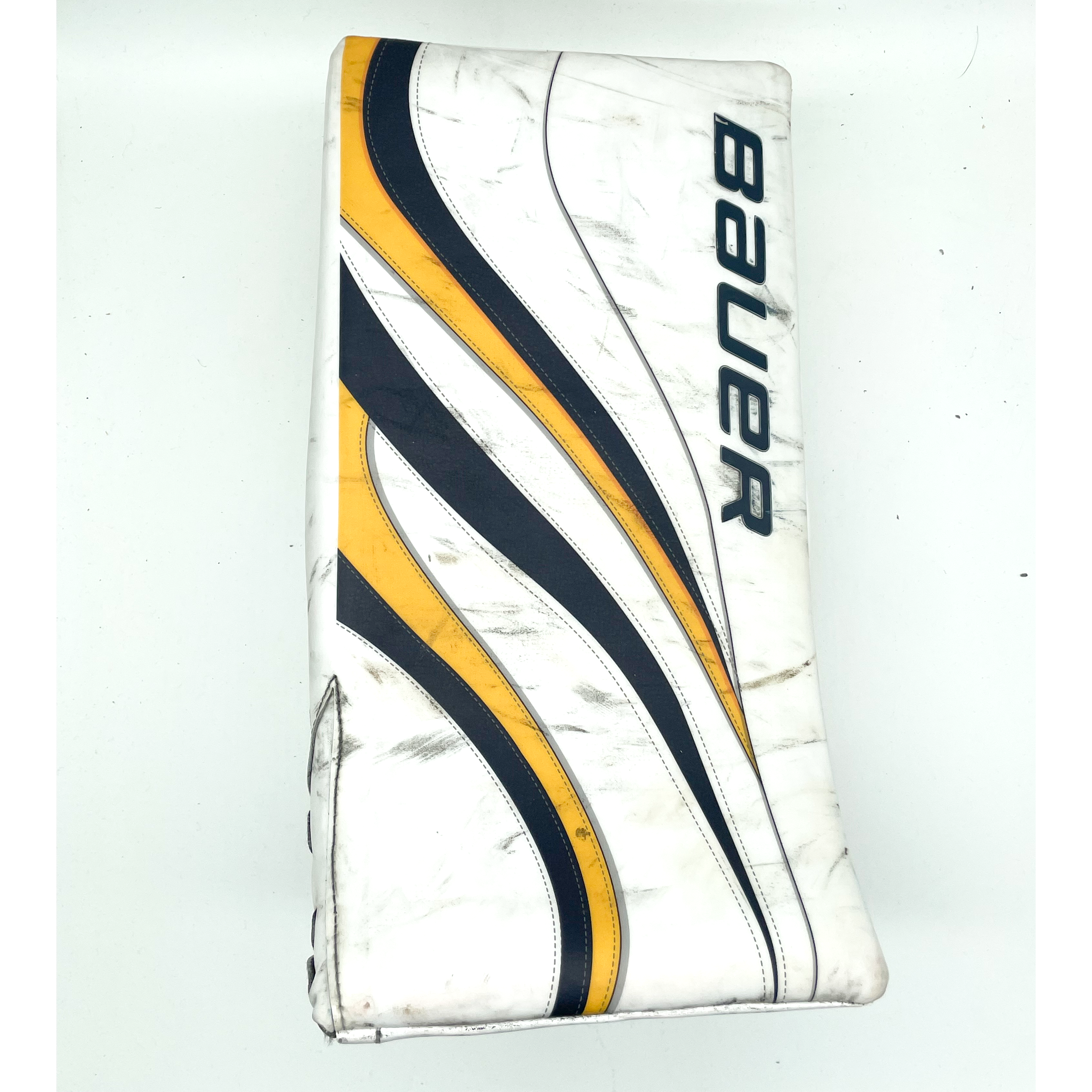 Bauer Supreme Mach - Bloqueur de gardien d'occasion (bleu marine/jaune/blanc)